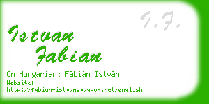 istvan fabian business card